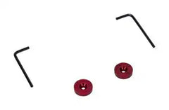 Refrigerator Handle Medallion (Set of 2) with Wrenches (1-INCHES 1- METRIC) for KAD Models - Red
