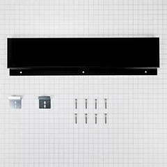 Slide-in Range Backsplash, Black, Size: 6" H