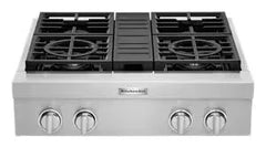 KitchenAid® 30'' 4-Burner Commercial-Style Gas Rangetop