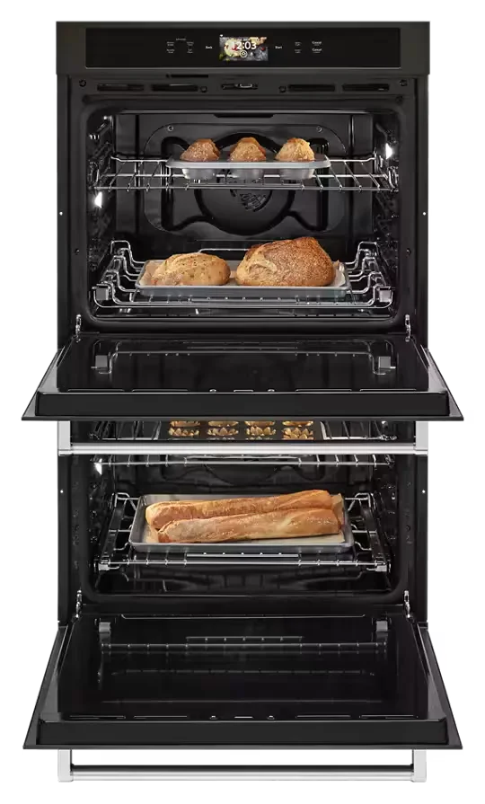 Smart Oven+ 30" Double Oven with Powered Attachments and PrintShield™ Finish