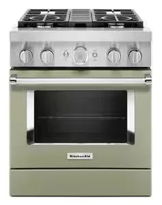 KitchenAid® 30'' Smart Commercial-Style Dual Fuel Range with 4 Burners