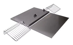 30" Range Hood Backsplash Kit with Dual Position Shelf, Stainless Steel, fits JXW9030KWP and JXU9130WP, Size: 20" H