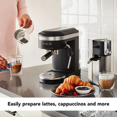 Semi-Automatic Espresso Machine with Free Automatic Milk Frother Attachment