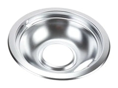 Range Electric/Cooktop 6-IN Round Drip Bowl (Single-Pack) - Chrome for Non-Hinged, 2-Wire Plug Cooking Elements