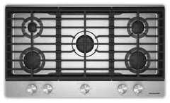 KitchenAid® 36 in. Gas Cooktop with 5 Versatile Burners