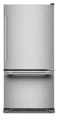 22 Cu. Ft. 33-Inch Standard-Depth Bottom Mount Refrigerator with Right Door Swing