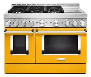KitchenAid® 48'' Smart Commercial-Style Gas Range with Griddle