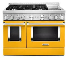 KitchenAid® 48'' Smart Commercial-Style Gas Range with Griddle