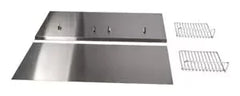 48" Range Hood Backguard Kit with Dual Position Shelf, Stainless Steel, fits JXW9048WP, Size: 20" H