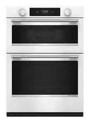 30-inch Smart Electric Combo Wall Oven with Assisted Cooking Modes - White