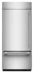20.8 Cu. Ft. 36-Inch Built-In Bottom Mount Refrigerator with Left Door Swing and Signature Platinum Interior in PrintShield® Finish